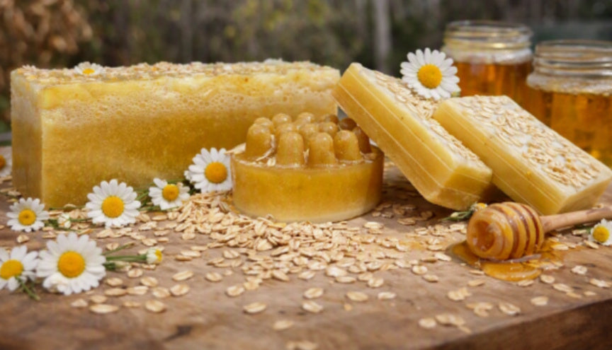 Honey Oatmeal Turmeric Soap
