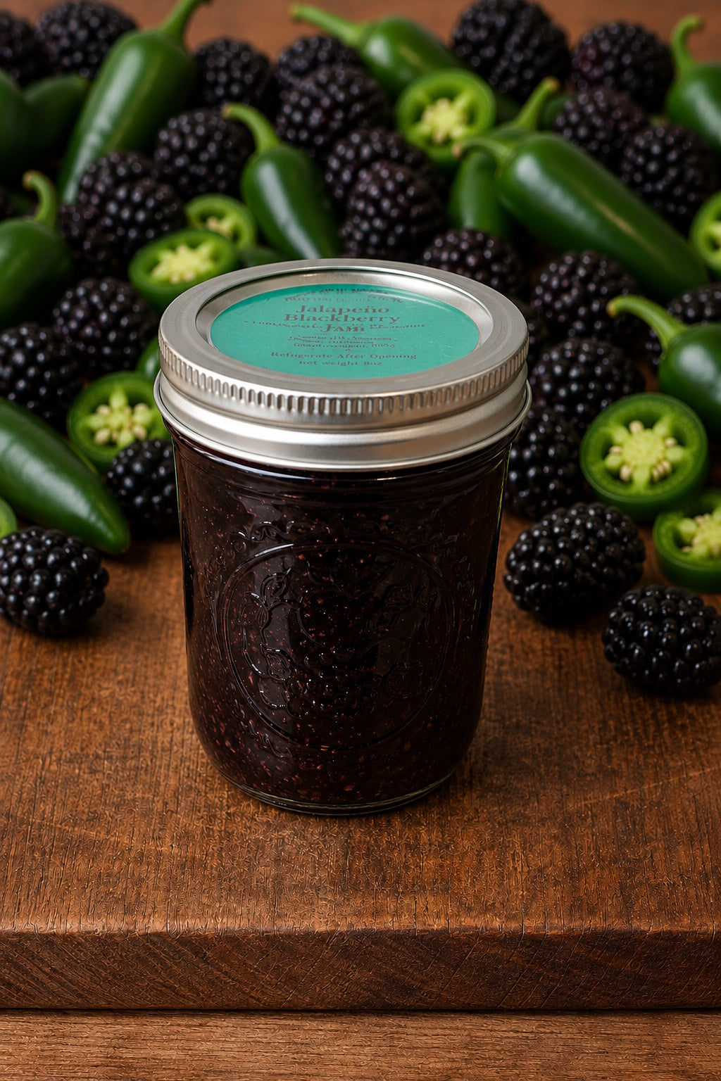 Jalapeno Blackberry Chia Jam